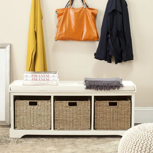 Painswick Canvas Upholstered Storage Bench | Wayfair North America