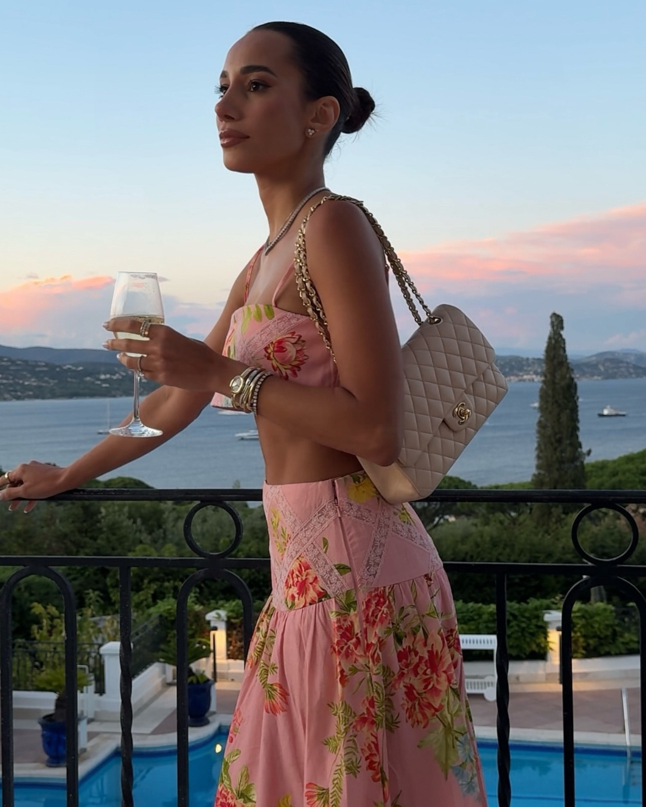 Floral pink maxi skirt set - crop top, low waisted skirt - The most romantic look for date night 💞

#LTKNYFW #LTKStyleTip #LTKSeasonal