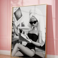 Retro Barbie Wall Art Print | Vintage Fashion Poster | Trendy Girly Decor - Etsy | Etsy (US)