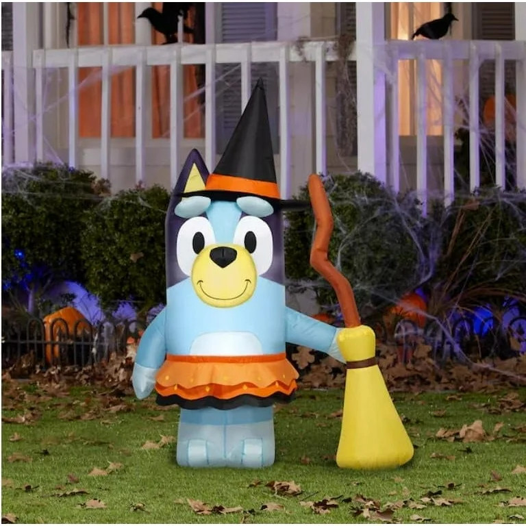 Gemmy Airblown Inflatable Bluey in Witch Costume Bluey , 3.5 ft Tall, Multicolored | Walmart (US)