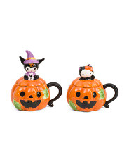 2pk Hello Kitty And Kuromi Figural Lidded Mugs Gift Set | Halloween | Marshalls | Marshalls
