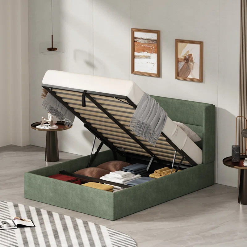 Gaillarde Hydraulic Lift Up Storage Upholstered Platform Bed | Wayfair North America