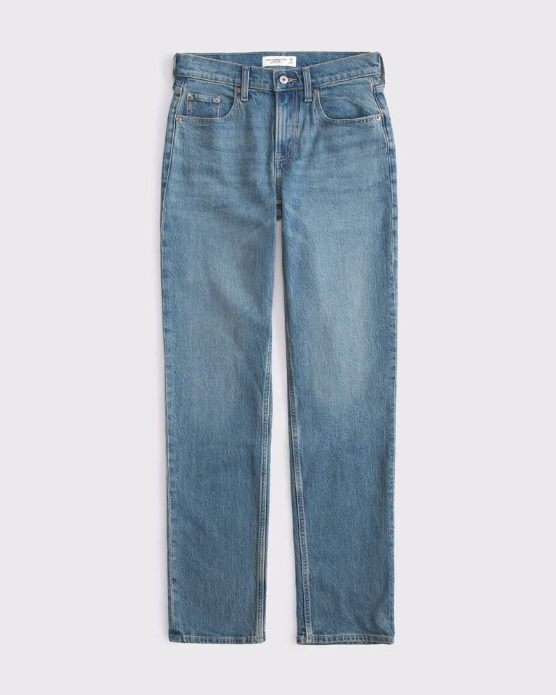 Mid Rise 90s Straight Jean | Abercrombie & Fitch (US)