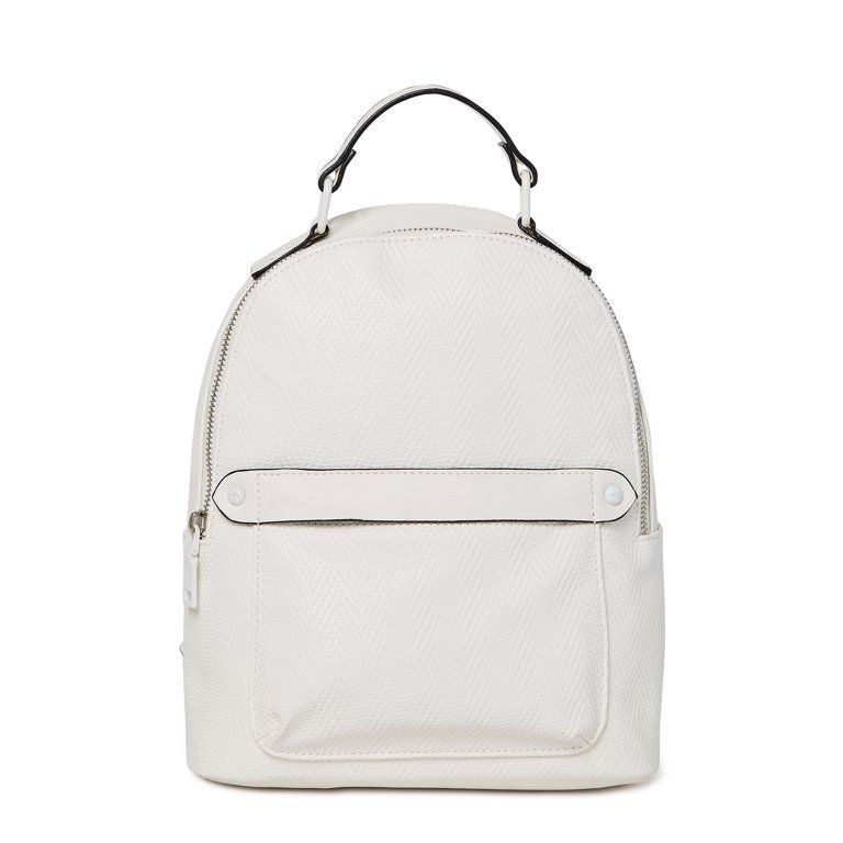 Madden NYC Women's Faux Leather Mini Backpack White | Walmart (US)
