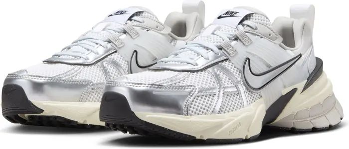 Nike V2K Running Shoe in Summit White/Metallic Silver at Nordstrom, Size 10.5 | Nordstrom