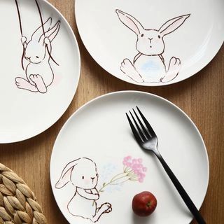 Rabbit Ceramic Plate | YesStyle Global