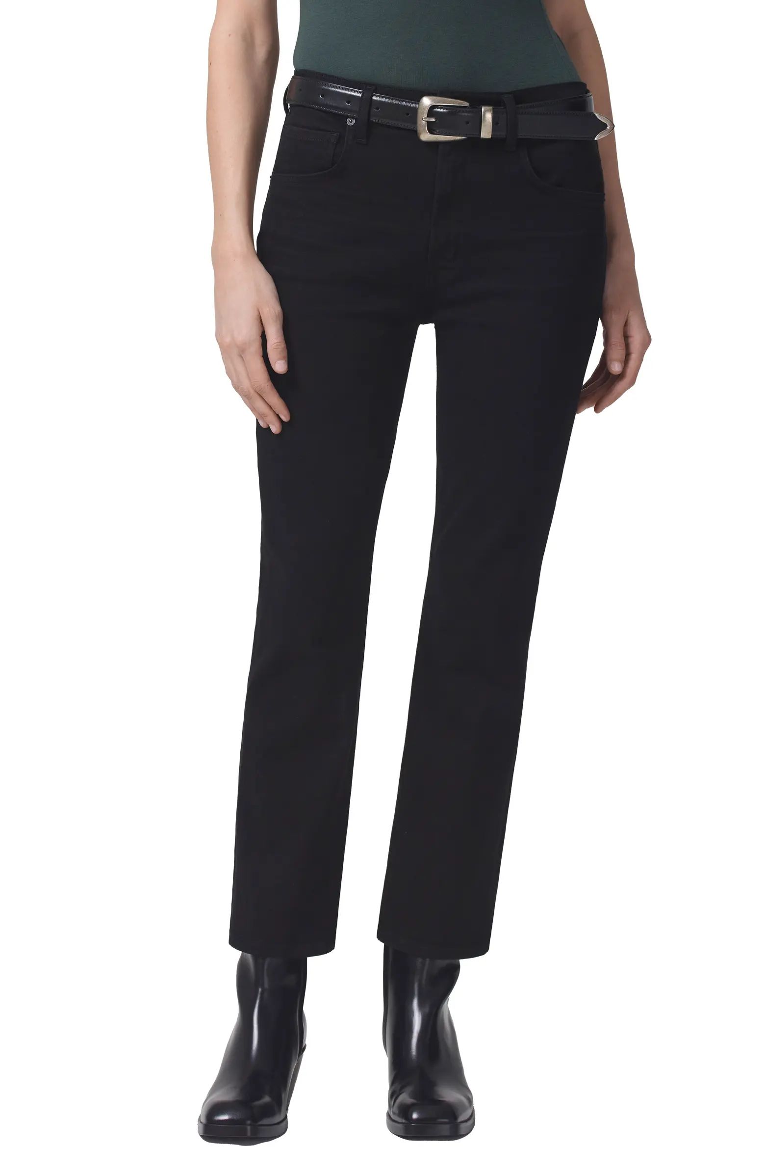 Citizens of Humanity Isola Straight Leg Crop Jeans | Nordstrom | Nordstrom