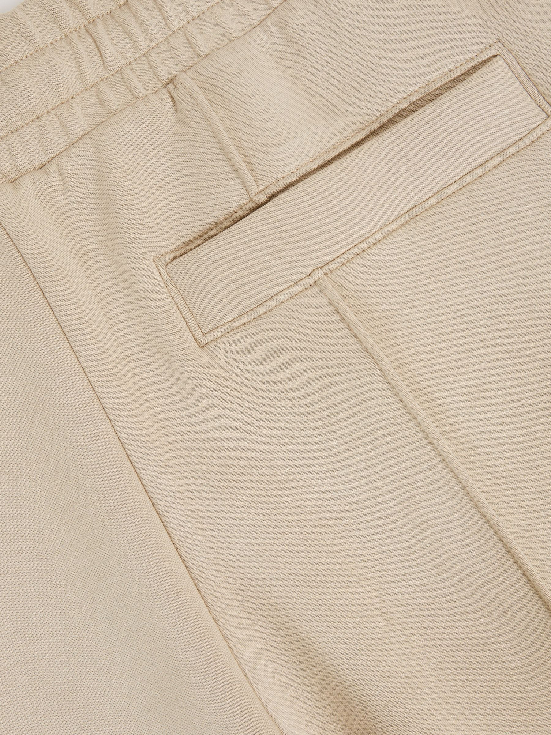 Interlock Pintuck Drawstring Joggers in Sage Green | Reiss DE