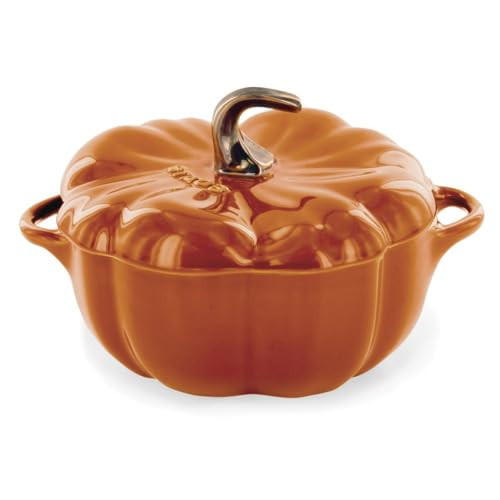 STAUB 0.5-qt Petite Ceramic, Oven & Stove Safe up to 572°F, Pumpkin Dish, Baking , Candy Dish, Burnt Orange | Amazon (US)