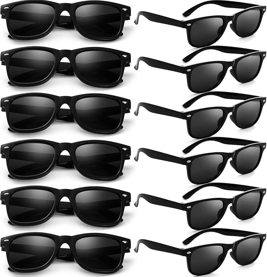 Party Sunglasses Bulk Adult Retro Plastic Sunglasses Pack of 12 Vintage Sunglasses Party Favors f... | Amazon (US)