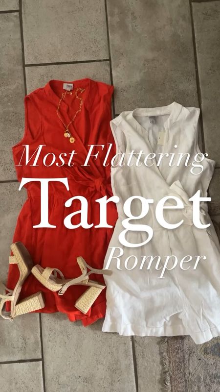 Like and comment “TARGET ROMPER” to have links sent directly to your messages. I can’t believe these finds are from target, feel so high end. Quality, colors, fit 👌
.
#target #targetstyle #targetfashion #targetfinds #jumpsuit #resortwear #beachoutfit #summerstyle #matchingset 

#LTKstyletip #LTKover40 #LTKsalealert