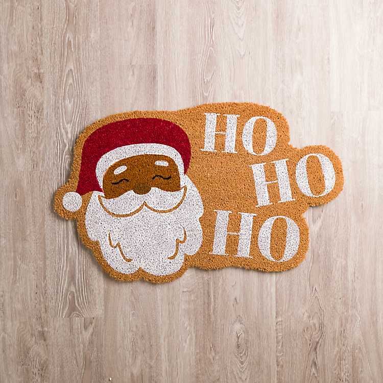 Merry Santa Claus Ho Ho Ho Coir Doormat | Kirkland's Home