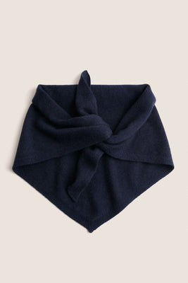 Navy Cashmere Triangle Scarf | Tuckernuck (US)