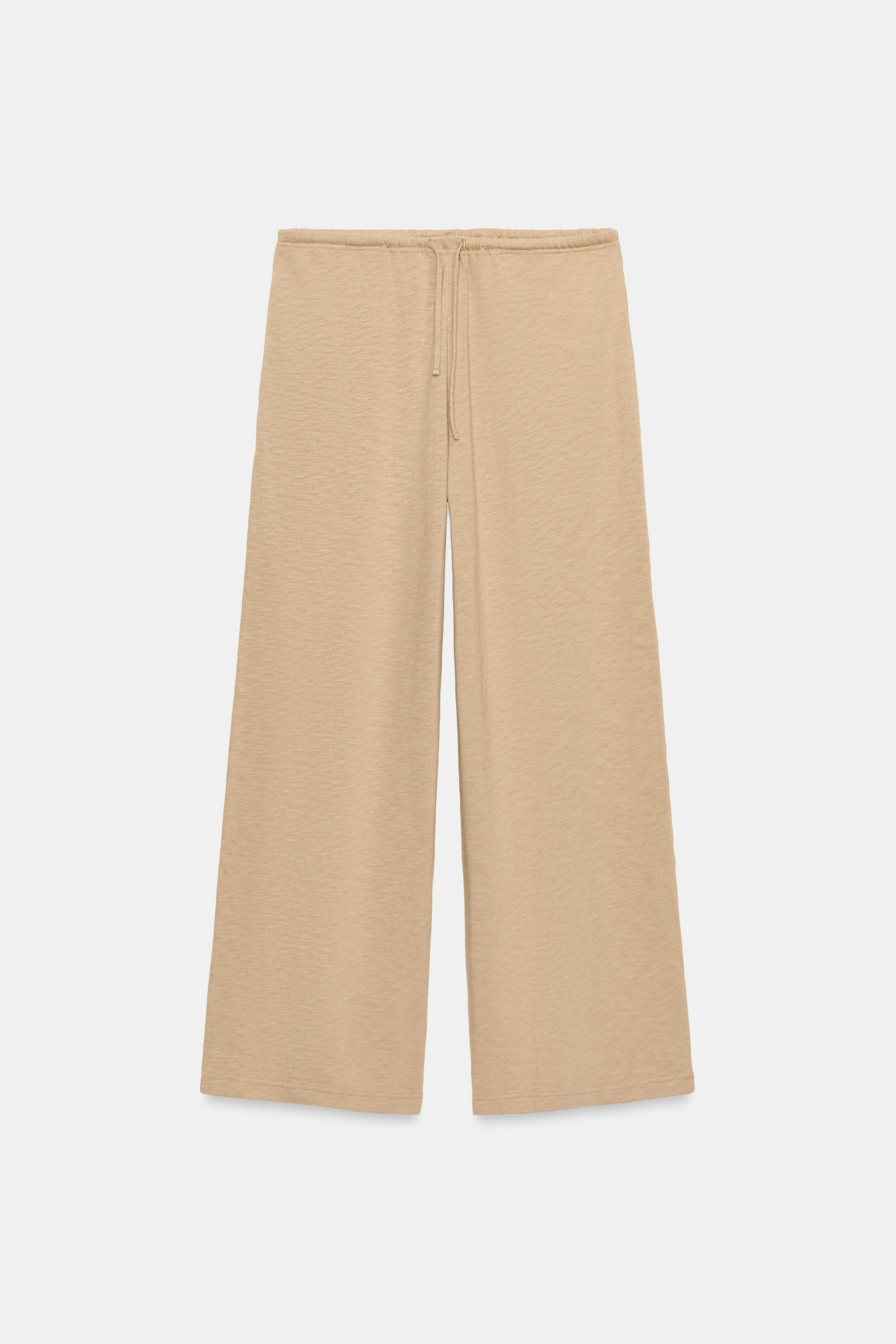COTTON STRAIGHT TROUSERS | Zara UK