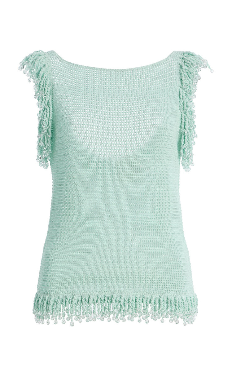 Fringe Cotton Top By Paris Georgia | Moda Operandi | Moda Operandi (Global)