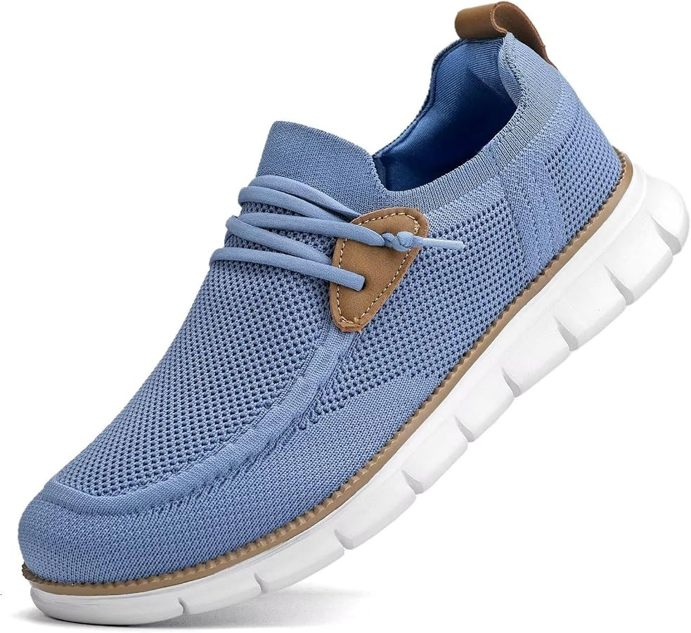 Mens Casual Loafers Shoes Slip On Fashion Walking Dress Sneakers Business Oxfords Work Lightweigh... | Amazon (US)