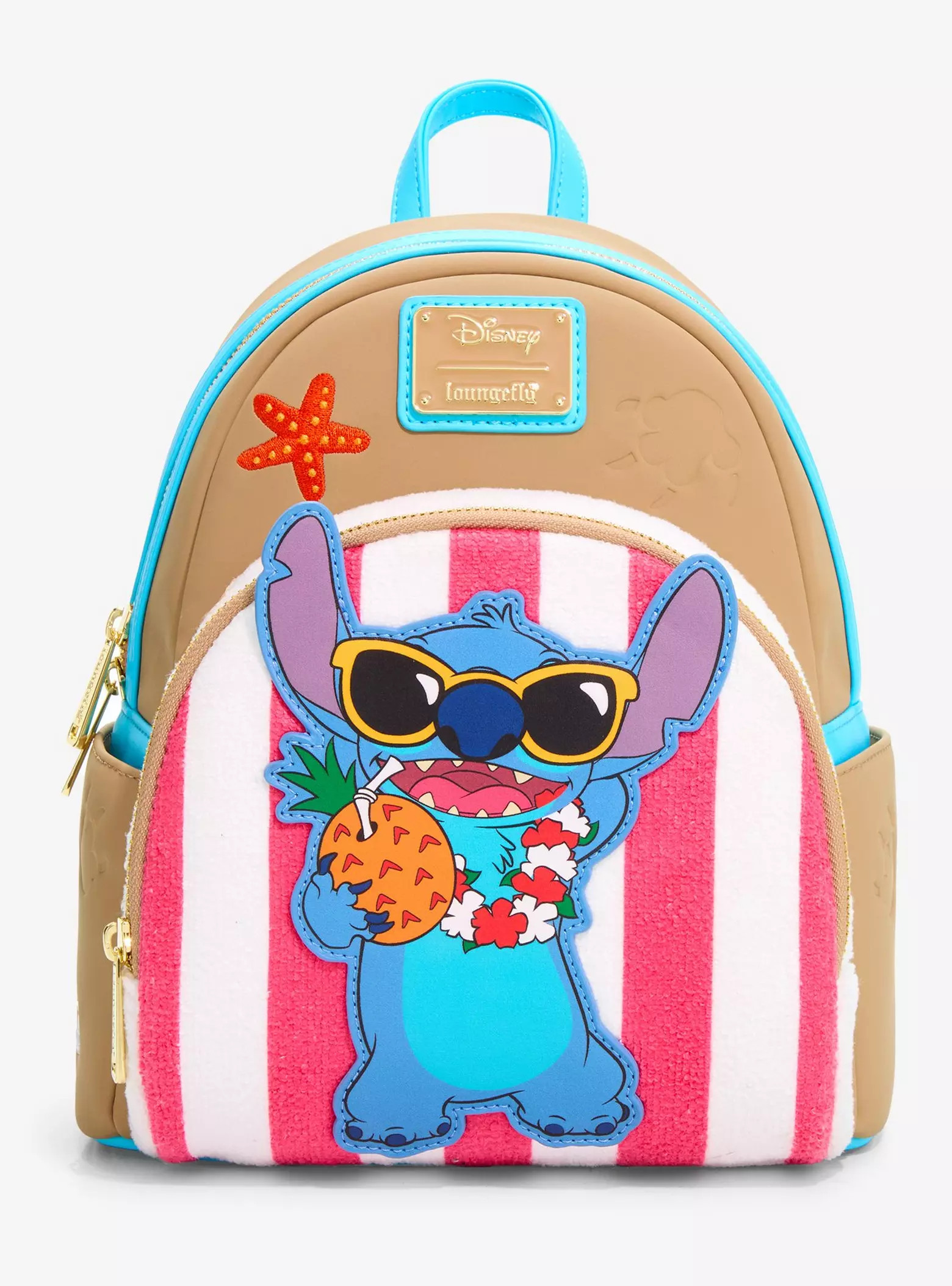 Loungefly Disney Lilo & Stitch Beach Towel Stitch Mini Backpack - BoxLunch Exclusive | BoxLunch | BoxLunch