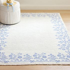 LoveShackFancy Floral Border Reversible Washable Rug | Pottery Barn Teen