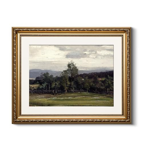 HUARCEY Vintage Gold Framed Wall Art, Bedroom Bathroom Living Room Nature Scenery Paintings Retro Decor, Canvas Prints Art, Gold Antique Picture Frame Home Wall Decor, 13x16 Inch | Amazon (UK)