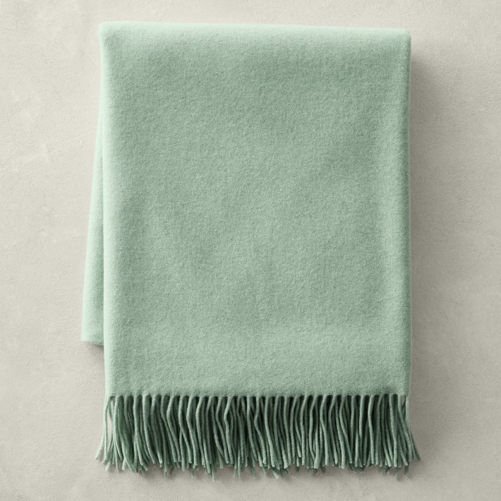 European Solid Cashmere Throw | Williams-Sonoma
