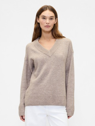 Oversized V-Neck Sweater | Gap Factory