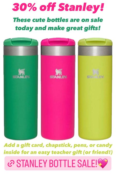 30% off Stanley today at target! These 16 oz bottles are spill-proof and come in so many cute colors! Add some pens and a gift card for a teacher gift, use it as a kids stocking stuffer, or put in a lipgloss and some candy for a friend gift!
.............
Target Black Friday sale, target new arrivals, target finds, Stanley cups on sale, kids Stanley cups, gifts for kids, gifts for teachers under $25, gift ideas for teachers, gifts for friends, favorite things party gift ideas, gifts for her, gifts for guys, gifts for him, gifts under $25, kids cups, Stanley cups under $25, Stanley bottles, spill proof bottle gifts for teens

#LTKtravel #LTKkids #LTKGiftGuide