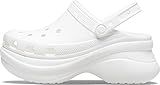 Crocs Women's Classic Bae Clog | Platform Shoes, White, 8 | Amazon (US)