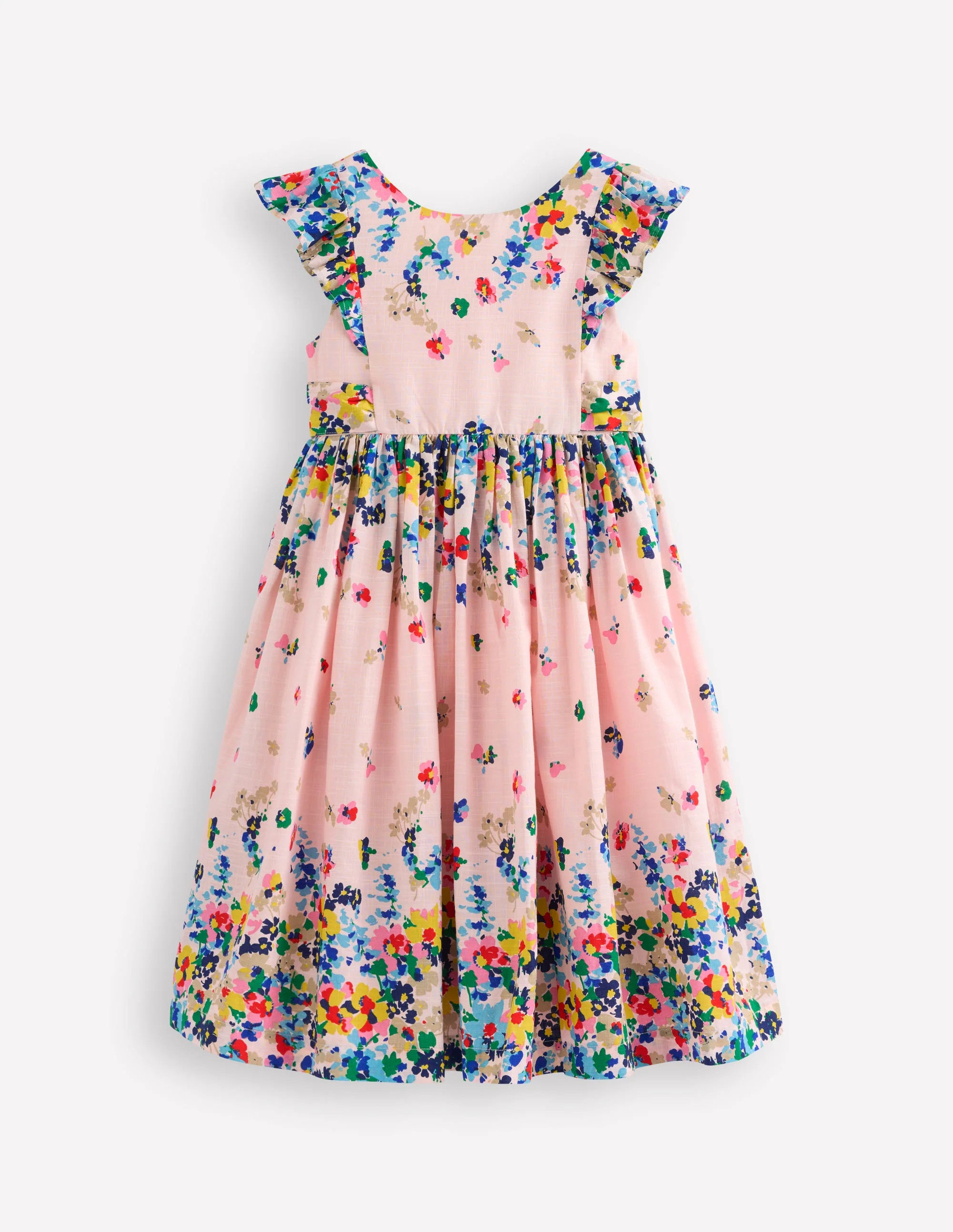 Bow Back Midi Dress-Floral Placement | Boden (US)