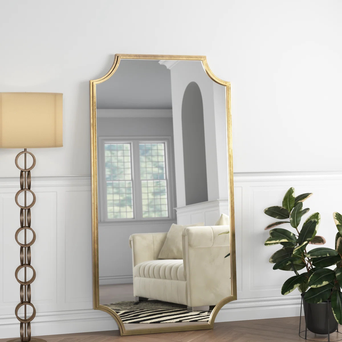 Errol Metal Floor Mirror | Wayfair North America