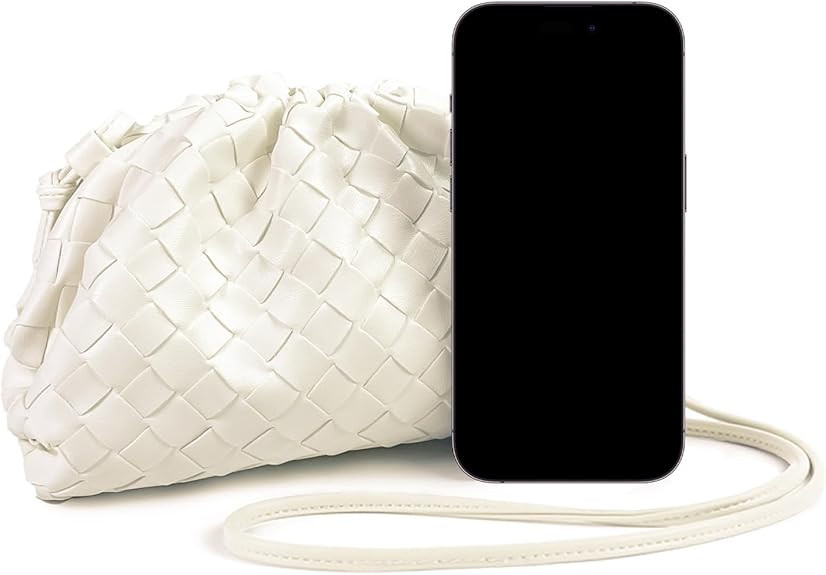 Woven Dumpling Bag for Women Clutch Purses, Cloud Crossbody Handbag Soft Shoulder Bag | Amazon (US)