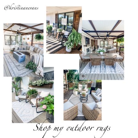 Outdoor rugs. Spring and summer refresh. Deck patio and outdoor decor  

#LTKhome