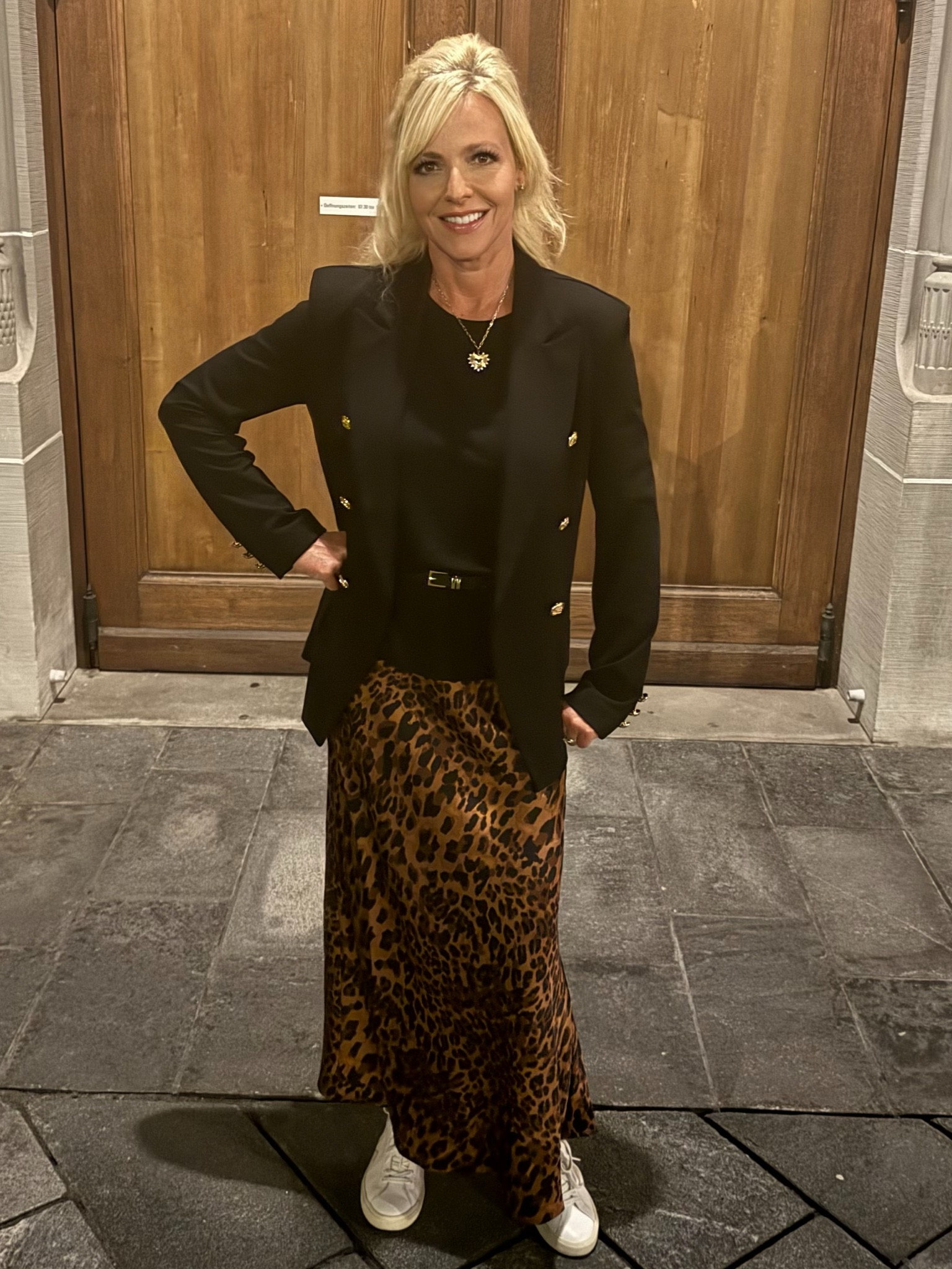 Chic in Europe with leopard! Fall Outfit Travel outfit Black Blazer SKIRT UNDER $30 Target

#LTKFindsUnder50 #LTKTravel #LTKWorkwear