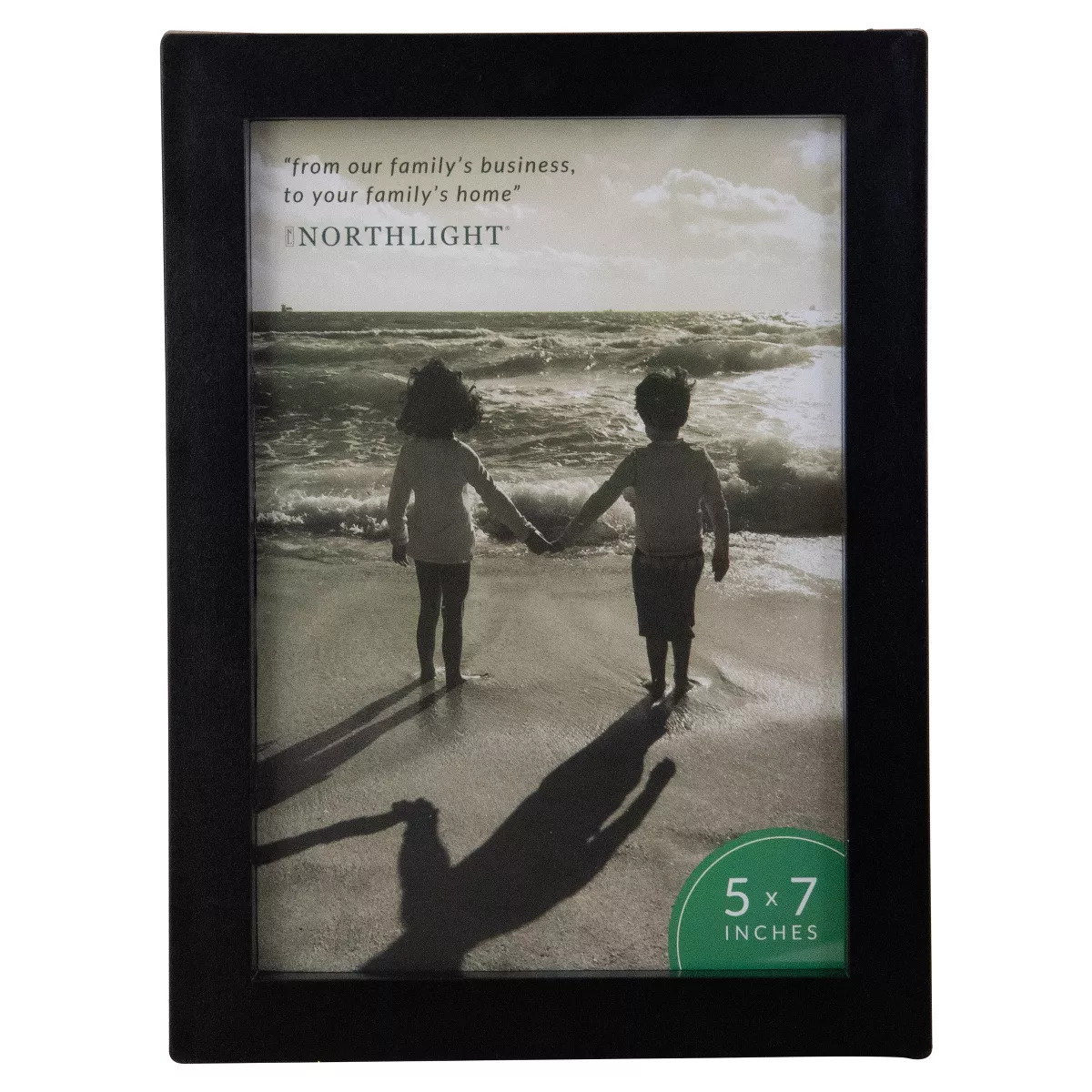 Northlight 8.25" Classic Black Picture Frame with Easel Back for 5" x 7" Photos | Target