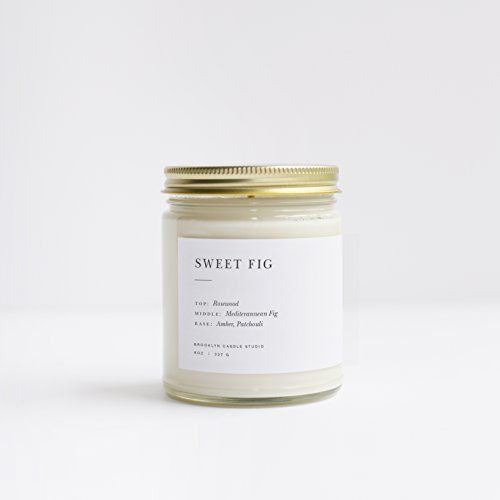Sweet Fig Minimalist Jar Soy Candle | Amazon (US)