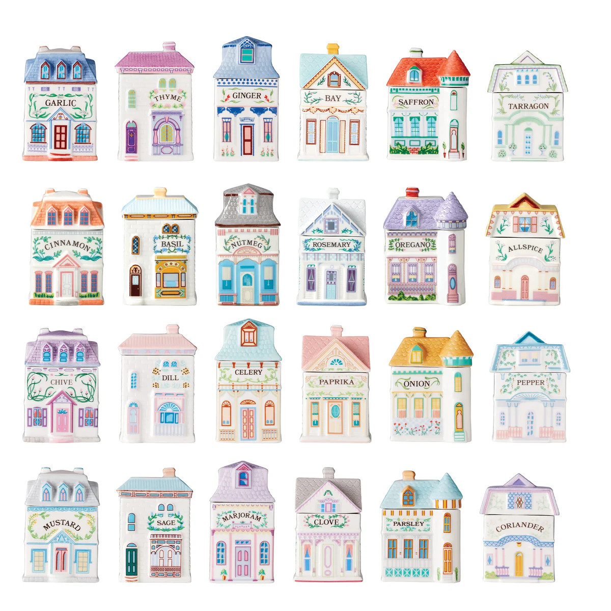 Lenox Spice Village 24-Piece Spice Jar Set | Lenox