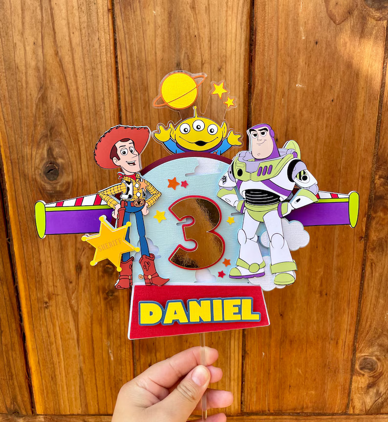 Toy Story Cake Topper, Buzz Lightyear Cake Topper, Woody and Buzz Cake Topper - Etsy | Etsy (US)