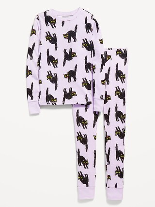 Gender-Neutral Printed Snug-Fit Pajama Set for Kids | Old Navy (US)
