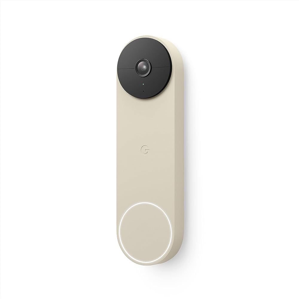 Google Nest Doorbell (Battery) - Wireless Doorbell Camera - 720p Video Doorbell - Linen, 1 Count ... | Amazon (US)