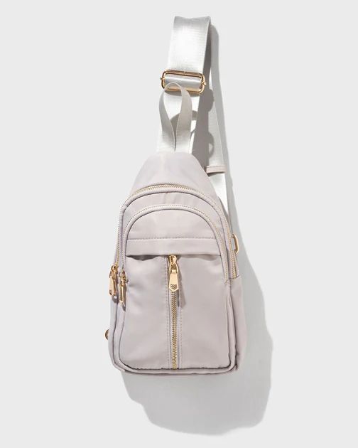 Wagner Nylon Sling Backpack - Light Grey | VICI Collection