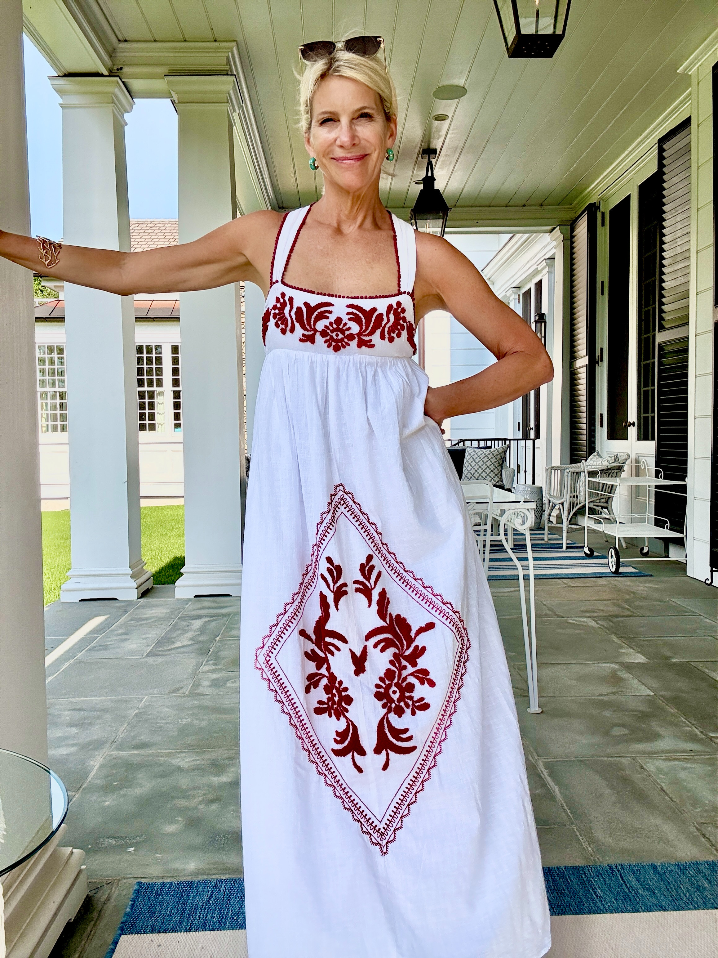 The White Dress That Looks Like Vacation.

#LTKootd #LTKSeasonal #LTKOver40