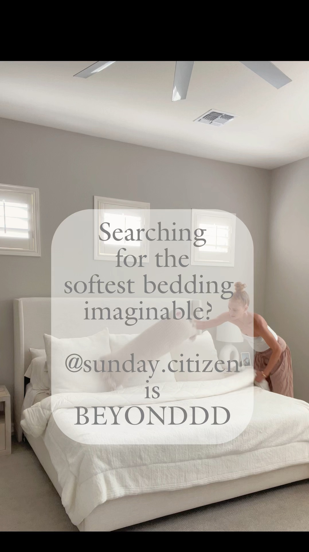 The SOFTEST [[machine washable]] bedding 🤍🤤

#sundaycitizen
#neutralaesthetic
#homedecor
#neutrals
#cozyvibes
#home
#styletip
#bedroom

#LTKVideo #LTKStyleTip #LTKHome
