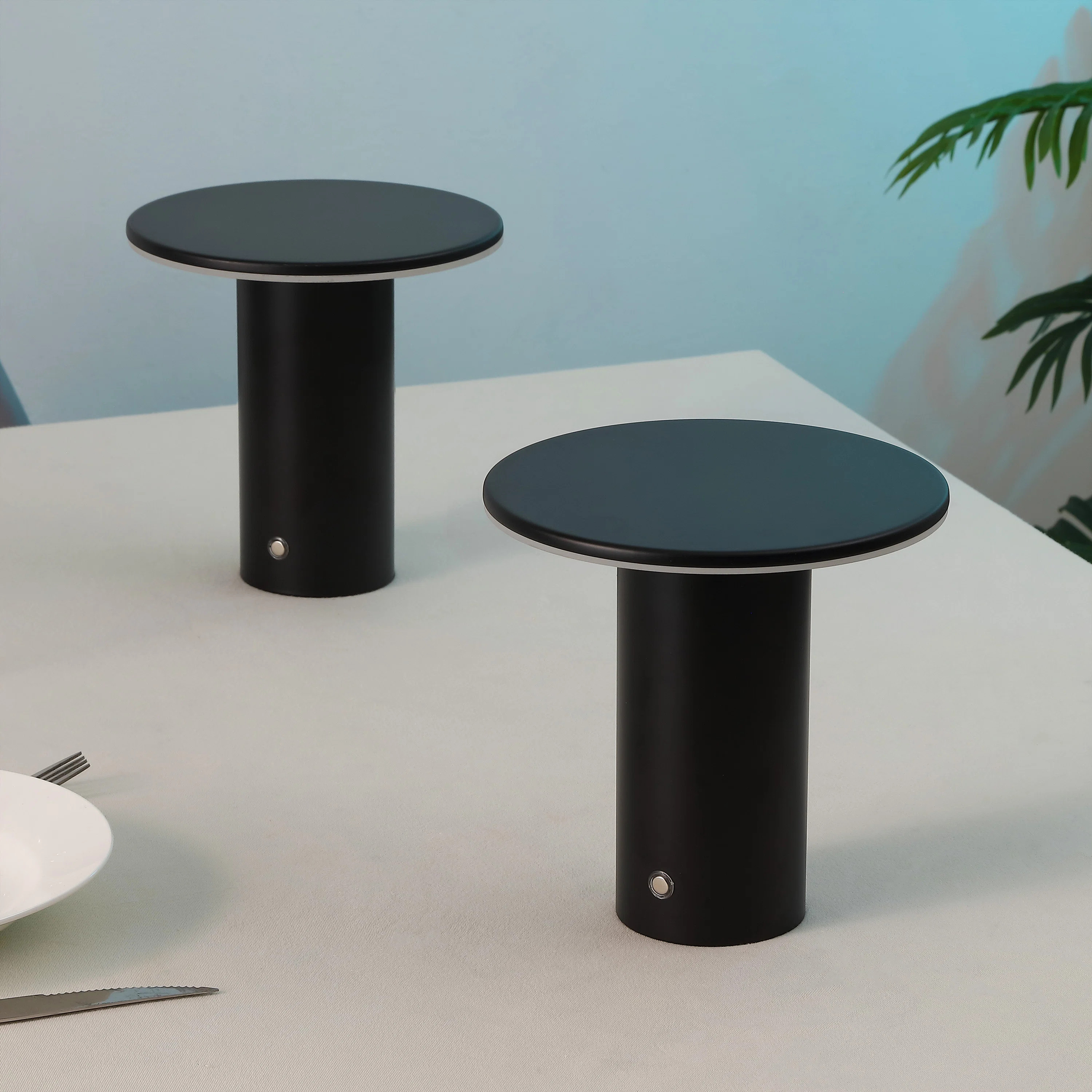 Gio 7.5" Modern Minimalist Column Rechargeable/Cordless Dimmable Integrated LED Table Lamp with T... | Wayfair North America