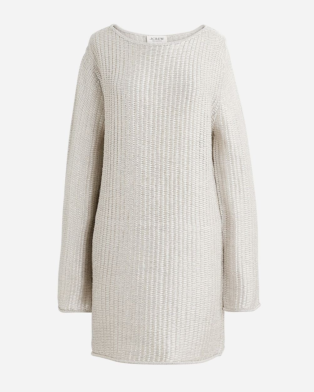 Collection metallic open-weave sweater-dress | J. Crew US