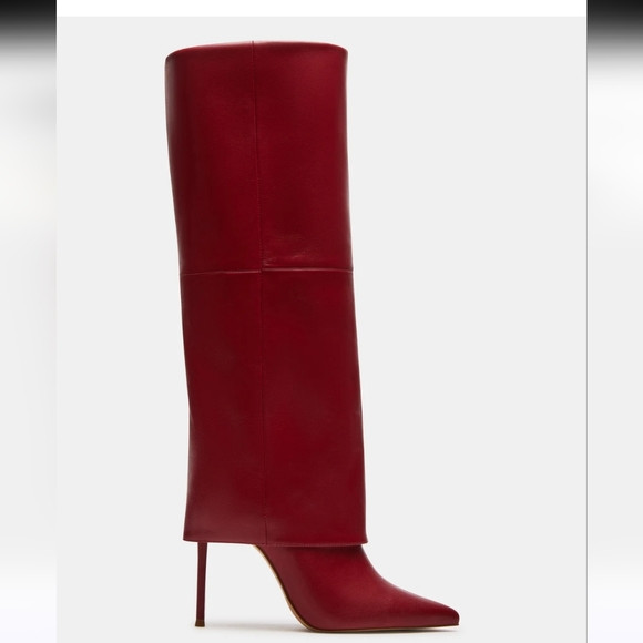 Steve Madden Red Heeled Boots | Poshmark