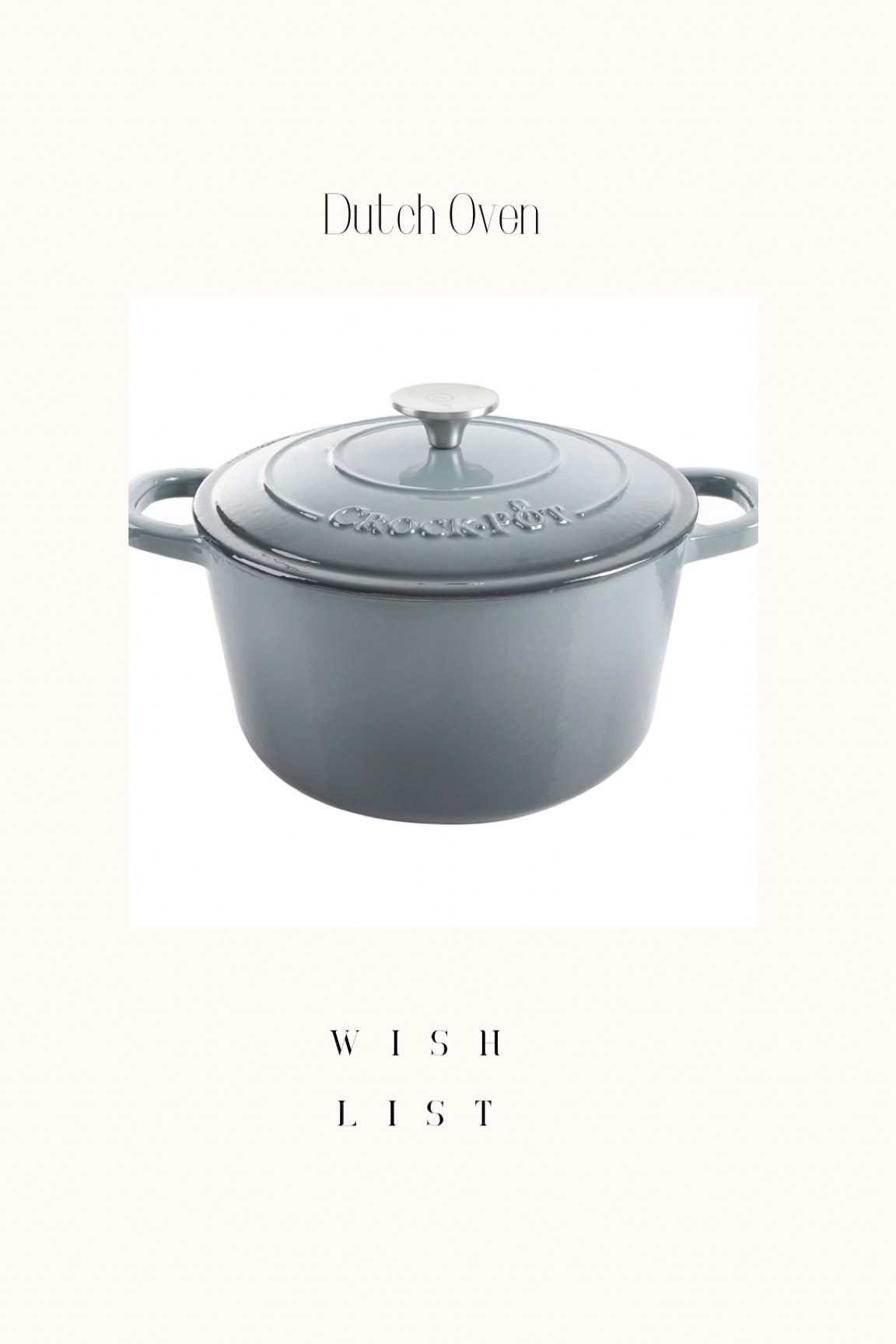 Are you trying to  figure out what to ask for , for Christmas? I’m sharing some items from my wishlist! All you have to do is send the link or purchase for yourself! 

I love meals you can cook in one pot! I have a crockpot that i love! Its only right to get a Dutch Oven 

#cookware

#LTKHoliday #LTKSeasonal #LTKhome