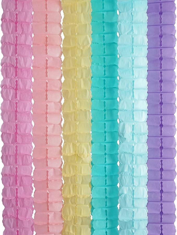 3D Four Leaf Flower Tissue Paper Hanging Streamers for All Party Events, Photo Garland Backdrop, ... | Amazon (US)