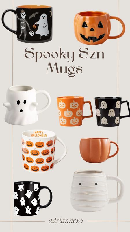 Cute collection of mugs for the Halloween spooky season!!! 🐦‍⬛

#LTKSeasonal #LTKhome #LTKunder50