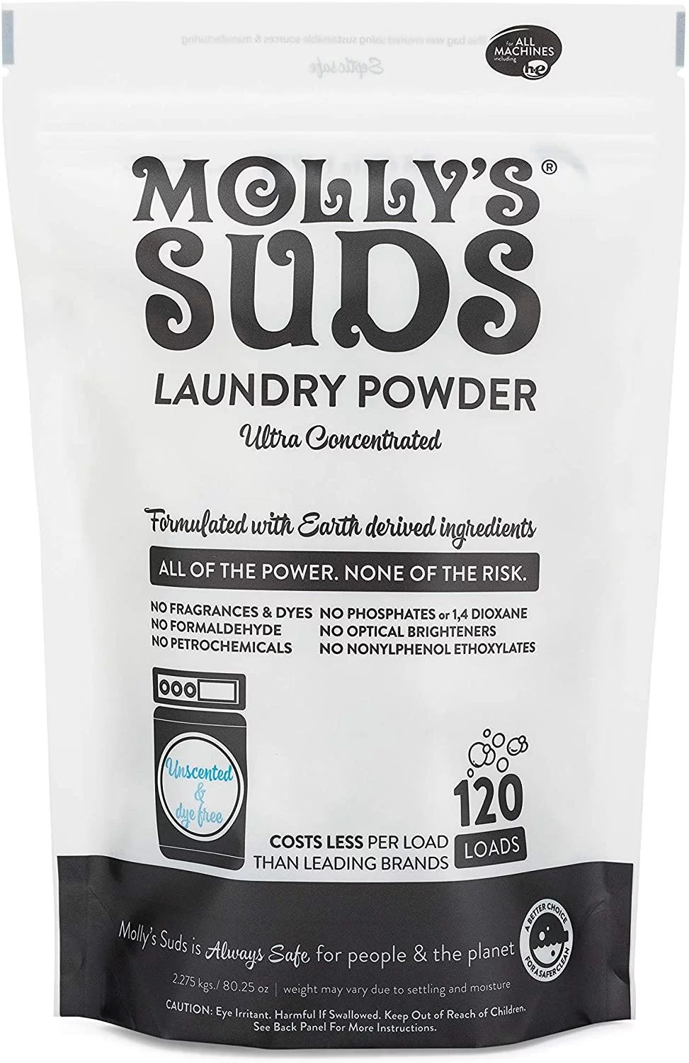 Molly's Suds Laundry Powder 120 Loads -  Unscented - Walmart.com | Walmart (US)