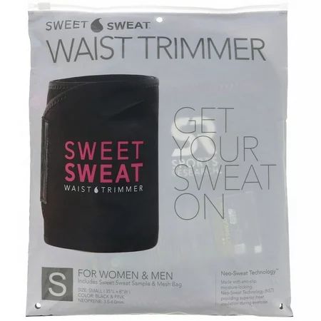 Sports Research Sweet Sweat Waist Trimmer Small Black Pink 1 Belt | Walmart (US)