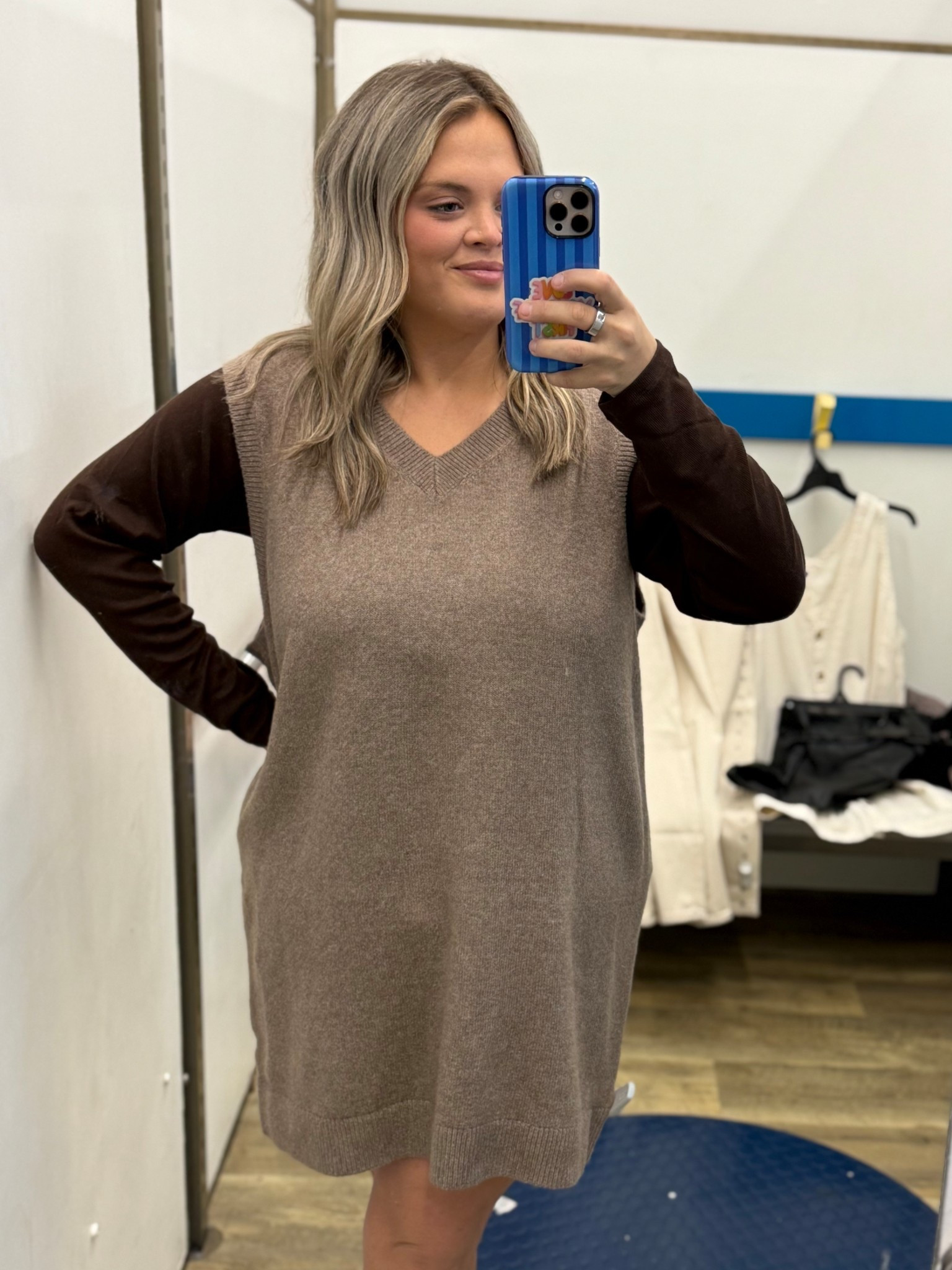 This sweater dress is the perfect mix of comfy and cute 🤎 still in stock and such a good fall find! #LTKFinds #LTKStyle #OldNavyHaul #FallOutfits #SweaterDress #OOTD #AffordableFashion #MomStyle #StyleOver30 #LTKFallFashion

#LTKMidsize #LTKU #LTKFindsUnder50